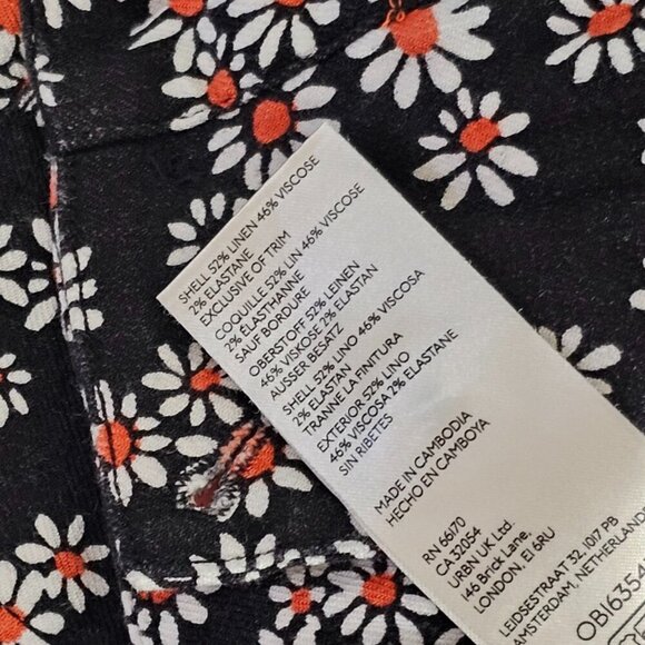 Anthropologie Maeve The Colette Shorts Pitched Linen Blend Size 30 High Rise NWT - Picture 8 of 11